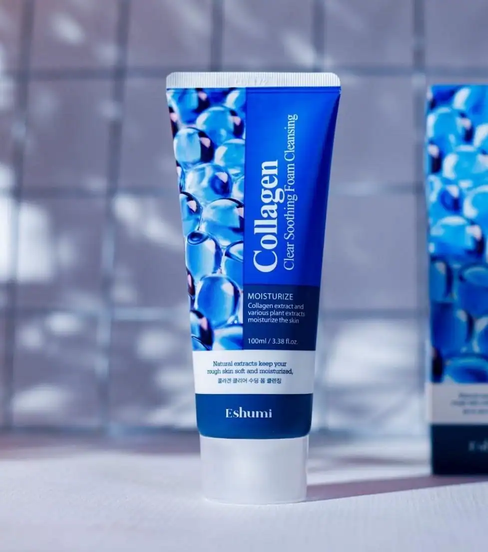 eshumi collagen clear soothing foam cleansing 04